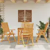 Image de vidaXL Ensemble à manger de jardin 5 pcs 85x85x74 cm Bois d'acacia solide