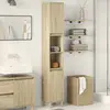 Image de vidaXL Armoire salle de bain chêne sonoma 30x30x190 cm