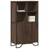 Image de vidaXL Buffet haut chêne marron 79,5x35,5x137,5 cm bois d'ingénierie