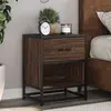 Image de vidaXL Table de chevet chêne marron 40x31x50 cm bois d'ingénierie