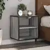 Image de vidaXL Tables de chevet murales 2 pcs sonoma gris 40x31x39,5 cm
