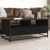 Image de vidaXL Table basse noir 100x50x45 cm bois d'ingénierie et métal