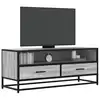 Image de vidaXL Meuble TV sonoma gris 100x34,5x40 cm bois d'ingénierie et métal
