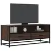 Image de vidaXL Meuble TV chêne marron 100x34,5x40cm bois d'ingénierie et métal