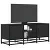 Image de vidaXL Meuble TV noir 100x35x41 cm bois d'ingénierie et métal