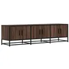 Image de vidaXL Meuble TV chêne marron 150x35x41 cm bois d'ingénierie et métal