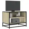 Image de vidaXL Meuble TV chêne sonoma 61x40x46 cm bois d'ingénierie et métal