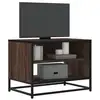 Image de vidaXL Meuble TV chêne marron 61x40x46 cm bois d'ingénierie et métal