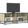 Image de vidaXL Meuble TV chêne sonoma 120,5x40x46cm bois d'ingénierie et métal