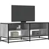 Image de vidaXL Meuble TV sonoma gris 120,5x40x46 cm bois d'ingénierie et métal