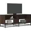 Image de vidaXL Meuble TV chêne marron 120,5x40x46cm bois d'ingénierie et métal