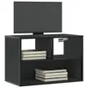 Image de vidaXL Meuble TV noir 60x31x39,5 cm bois d'ingénierie et métal