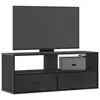 Image de vidaXL Meuble TV noir 100x31x39,5 cm bois d'ingénierie et métal
