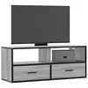 Image de vidaXL Meuble TV sonoma gris 100x31x39,5 cm bois d'ingénierie et métal