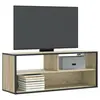 Image de vidaXL Meuble TV chêne sonoma 100x31x39,5cm bois d'ingénierie et métal