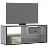 Image de vidaXL Meuble TV sonoma gris 100x31x39,5 cm bois d'ingénierie et métal