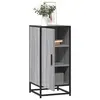 Image de vidaXL Buffet sonoma gris 35,5x35x76 cm bois d'ingénierie et métal