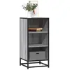 Image de vidaXL Buffet sonoma gris 35,5x35x76 cm bois d'ingénierie et métal
