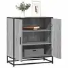 Image de vidaXL Buffet sonoma gris 68x35x76 cm bois d'ingénierie et métal