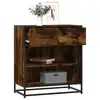 Image de vidaXL Buffet chêne fumé 68x35x76 cm bois d'ingénierie