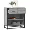 Image de vidaXL Buffet sonoma gris 68x35x76 cm bois d'ingénierie