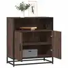 Image de vidaXL Buffet chêne marron 68x35x76 cm bois d'ingénierie