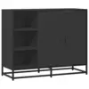 Image de vidaXL Buffet noir 92x35x76 cm bois d’ingénierie