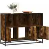 Image de vidaXL Buffet chêne fumé 100x35x76 cm bois d'ingénierie