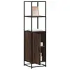 Image de vidaXL Buffet haut chêne marron 35,5x35x139 cm bois d'ingénierie métal