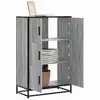Image de vidaXL Buffet haut sonoma gris 68x35x106,5 cm bois ingénierie et métal