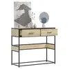 Image de vidaXL Table console chêne sonoma 90x35x80 cm bois d'ingénierie