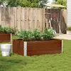 Image de vidaXL Jardinière marron 120x80 cm bois massif de pin
