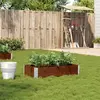 Image de vidaXL Jardinière marron 100x50 cm bois massif de pin
