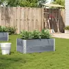 Image de vidaXL Jardinière gris 100x50 cm bois massif de pin