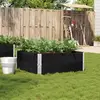 Image de vidaXL Jardinière noir 100x100 cm bois massif de pin
