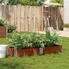 Image de vidaXL Jardinière marron 150x50 cm bois massif de pin