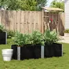 Image de vidaXL Jardinière noir 150x50 cm bois massif de pin