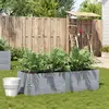 Image de vidaXL Jardinière gris 150x50 cm bois massif de pin