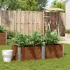 Image de vidaXL Jardinière marron 150x50 cm bois massif de pin