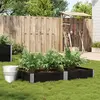 Image de vidaXL Jardinière noir 150x100 cm bois massif de pin