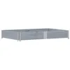 Image de vidaXL Jardinière gris 150x100 cm bois de pin massif, jardinière d'extérieur, bac à fleurs, bac à tomates, jardinière de terrasse