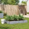 Image de vidaXL Jardinière gris 150x100 cm bois de pin massif