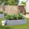 Image de vidaXL Jardinière gris 150x100 cm bois de pin massif