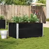 Image de vidaXL Jardinière noir 120x80 cm bois massif de pin