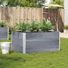 Image de vidaXL Jardinière gris 120x80 cm bois massif de pin