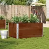 Image de vidaXL Jardinière marron 120x80 cm bois massif de pin