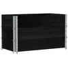 Image de vidaXL Jardinière noir 100x50 cm bois massif de pin