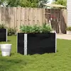 Image de vidaXL Jardinière noir 100x50 cm bois massif de pin