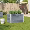 Image de vidaXL Jardinière gris 100x50 cm bois massif de pin