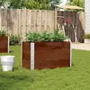 Image de vidaXL Jardinière marron 100x50 cm bois massif de pin
